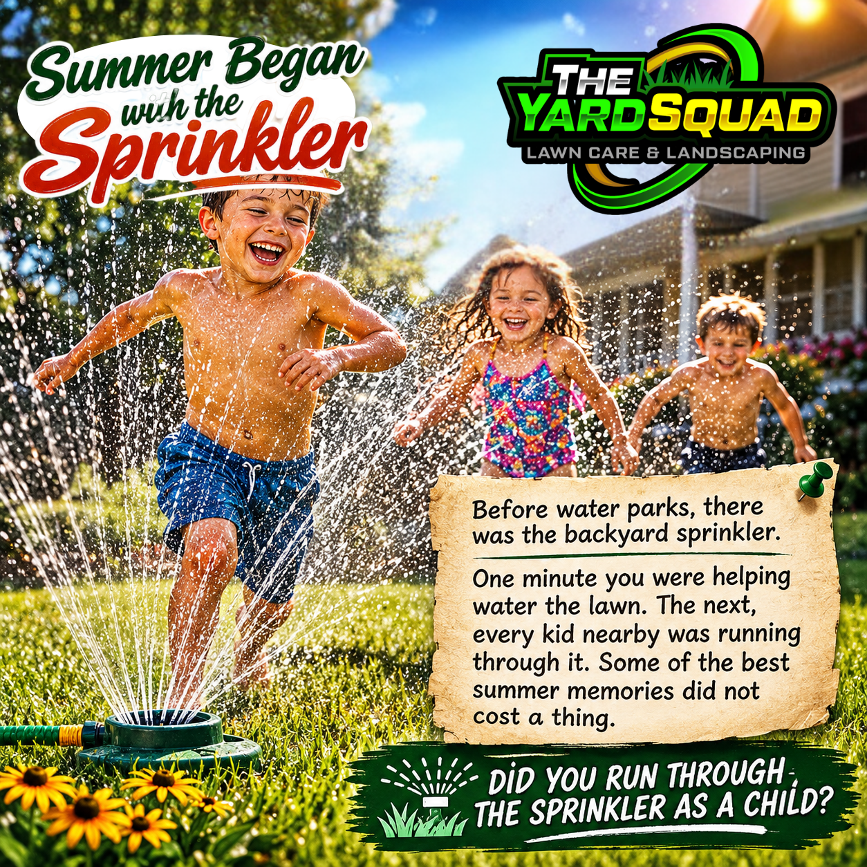 Front Porch Stories marketing campaign sample for lawn care and landscaping